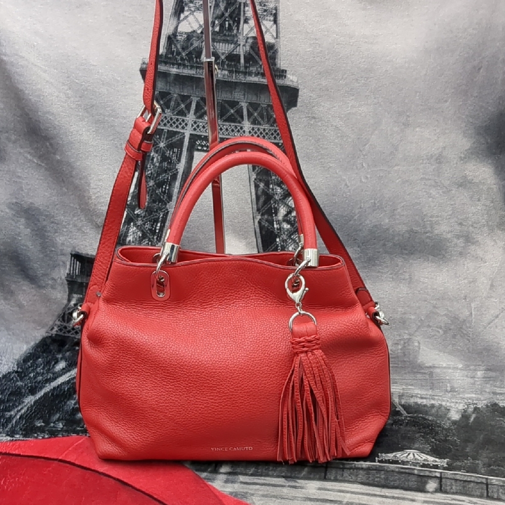 Vince Camuto Red Leather Handbag